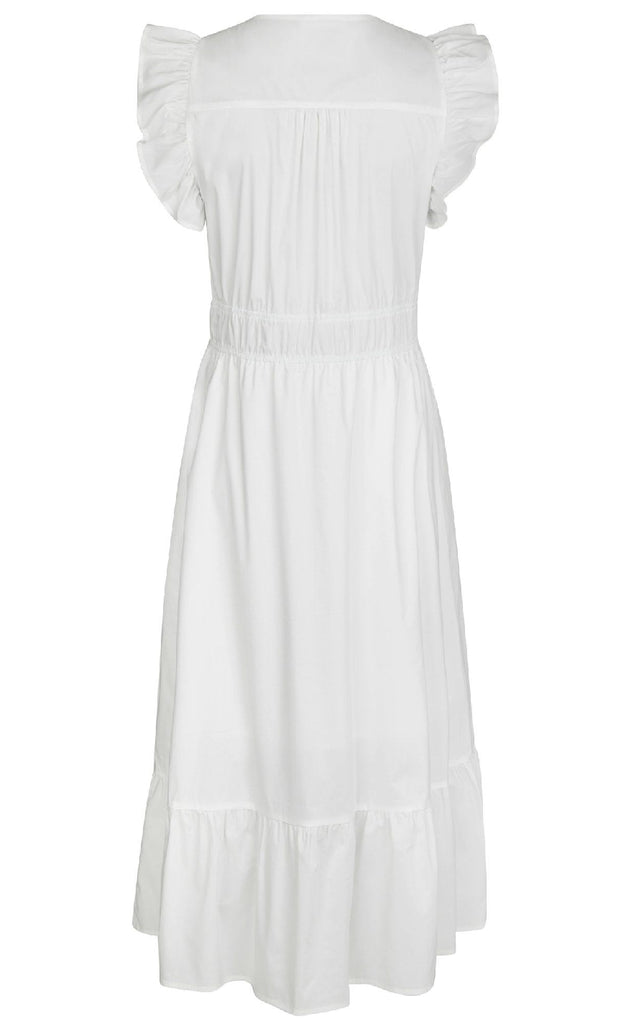 Neo Noir Kjole - Pollana Poplin - White