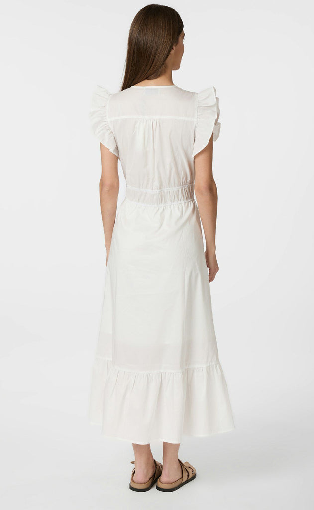 Neo Noir Kjole - Pollana Poplin - White