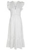 Neo Noir Kjole - Pollana Poplin - White