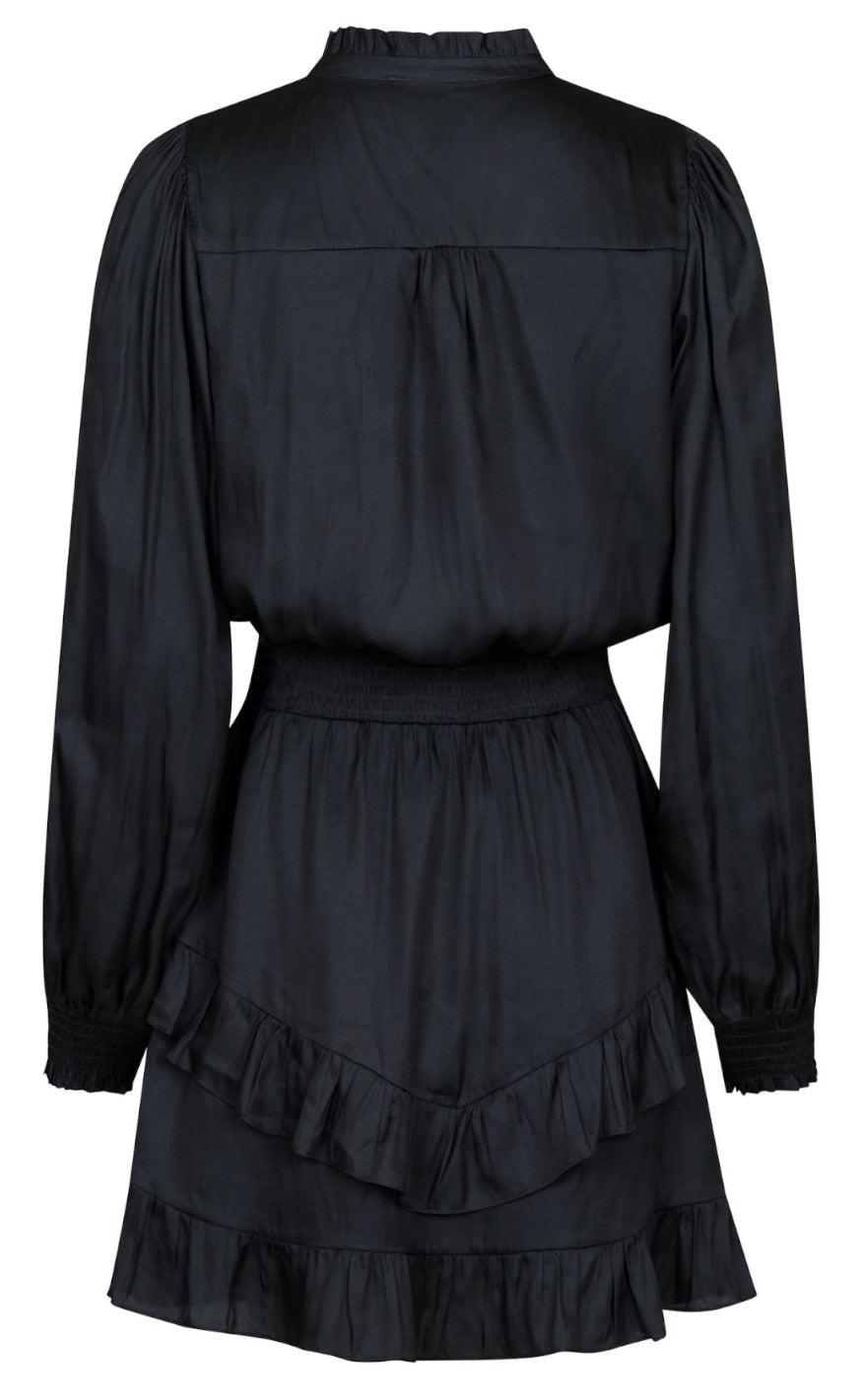 Neo Noir Kjole - Porto Satin - Black