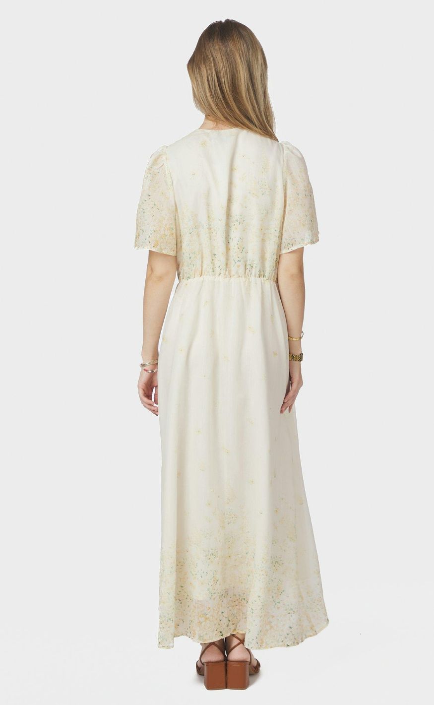 Neo Noir Kjole - Serna Gardenia - Light Yellow