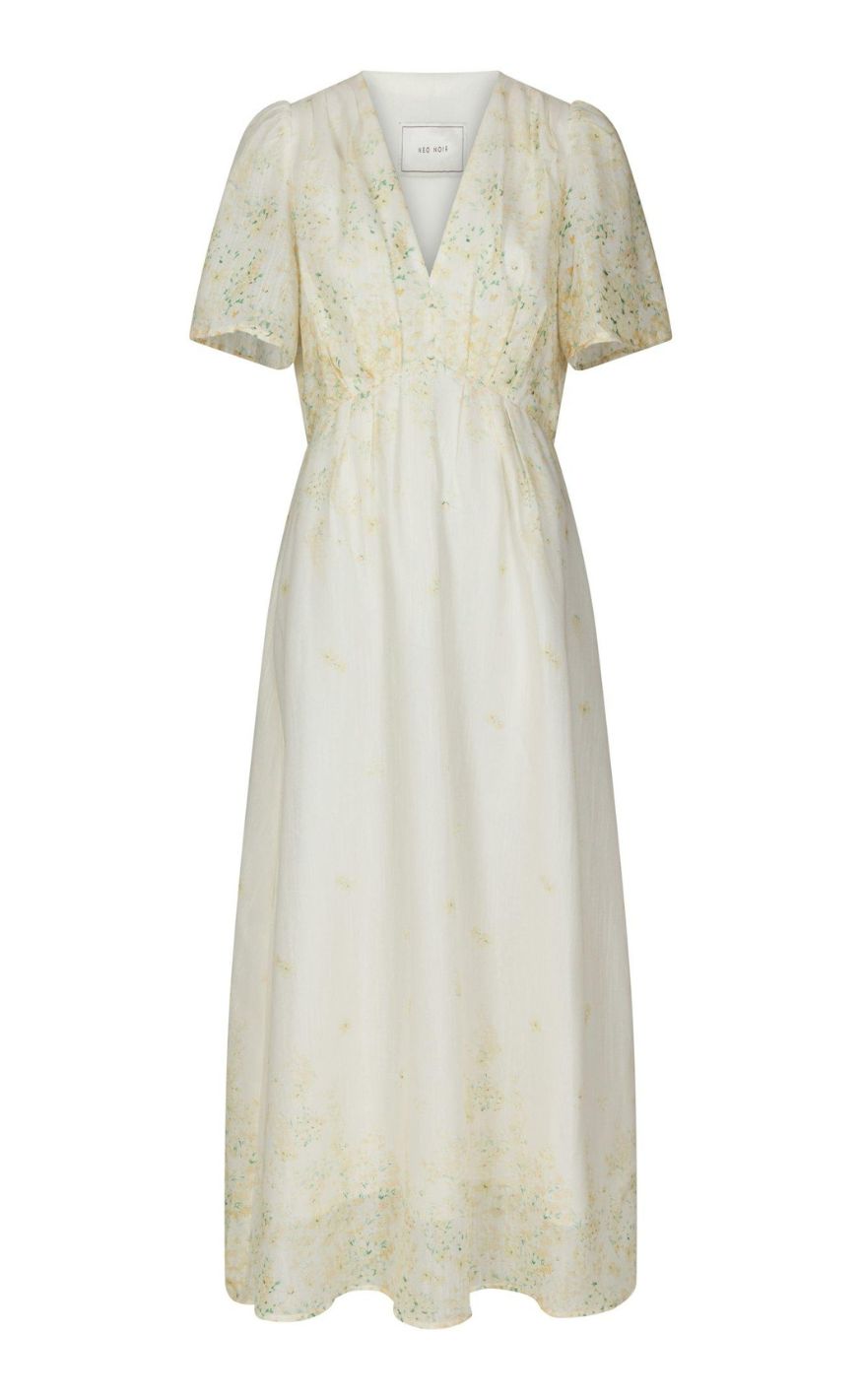 Neo Noir Kjole - Serna Gardenia - Light Yellow