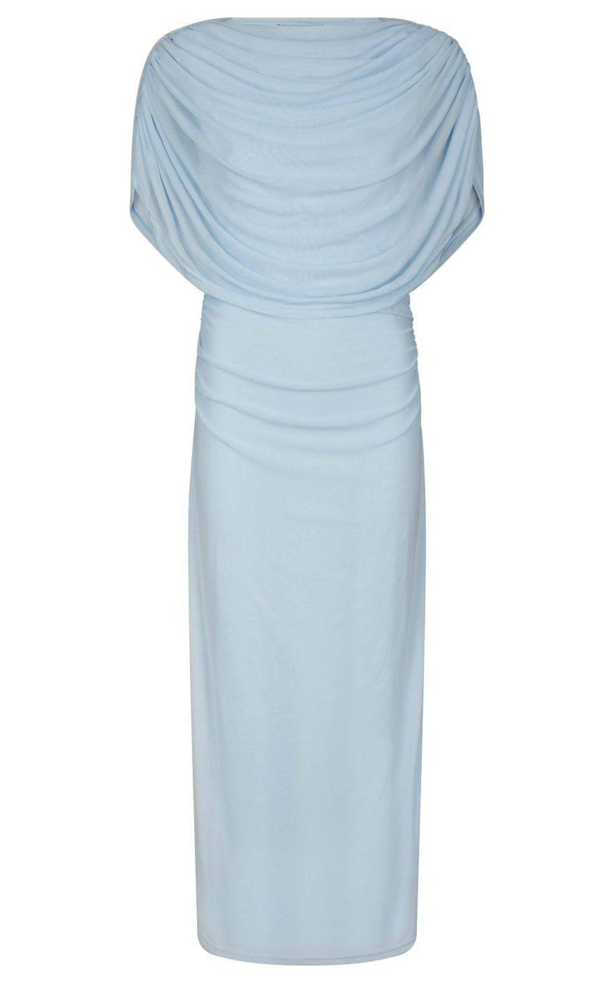 Neo Noir Kjole - Tottuna Long Drapy - Light Blue | Hurtig levering