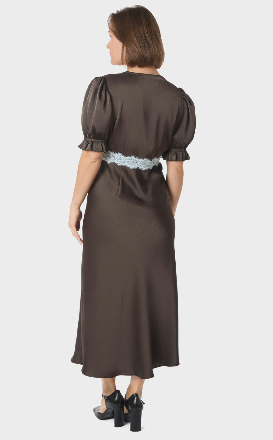 Neo Noir Kjole - Vipe Lace - Dark Brown