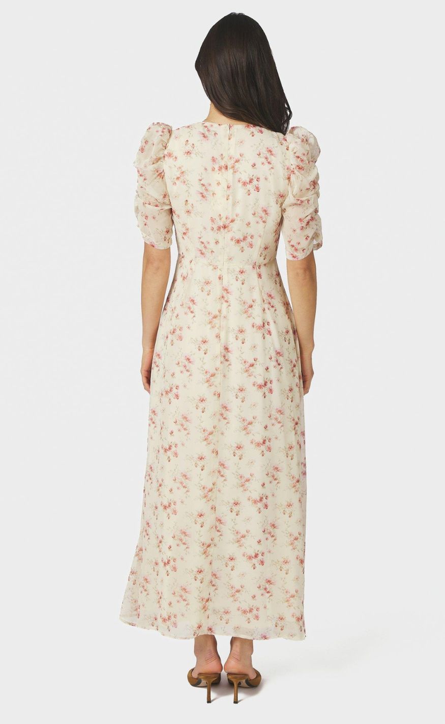 Neo Noir Kjole - Vira Floral - Creme
