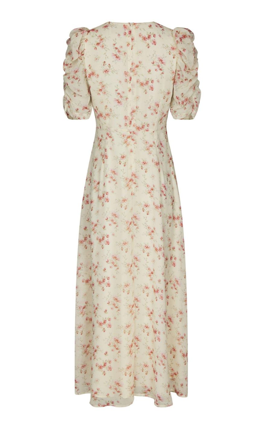 Neo Noir Kjole - Vira Floral - Creme