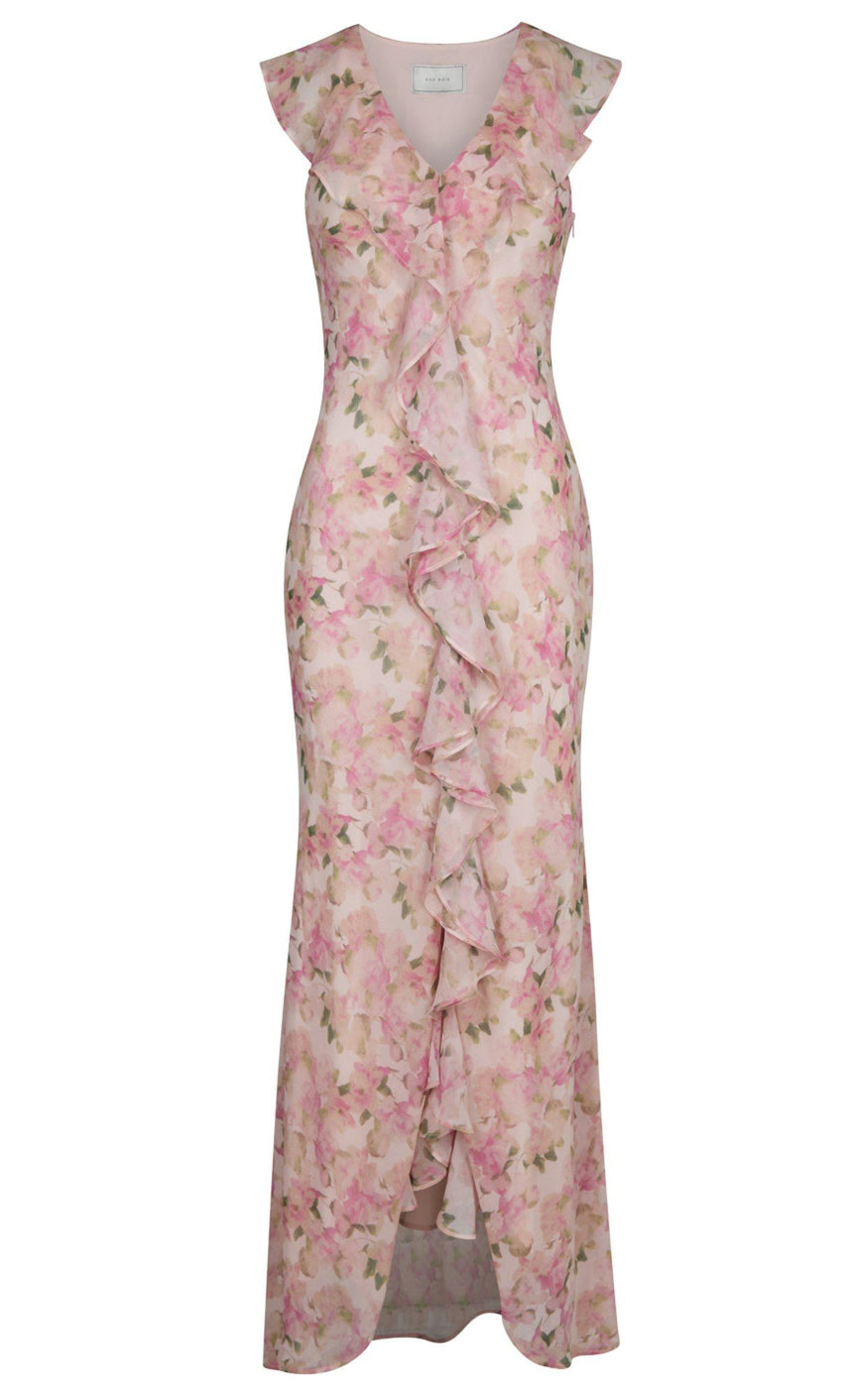 Neo Noir Kjole - Zella Chiffon - Dusty Pink