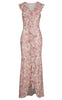Neo Noir Kjole - Zella Chiffon - Dusty Pink