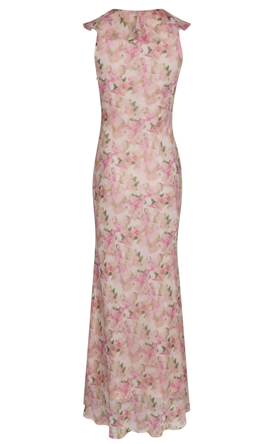 Neo Noir Kjole - Zella Chiffon - Dusty Pink