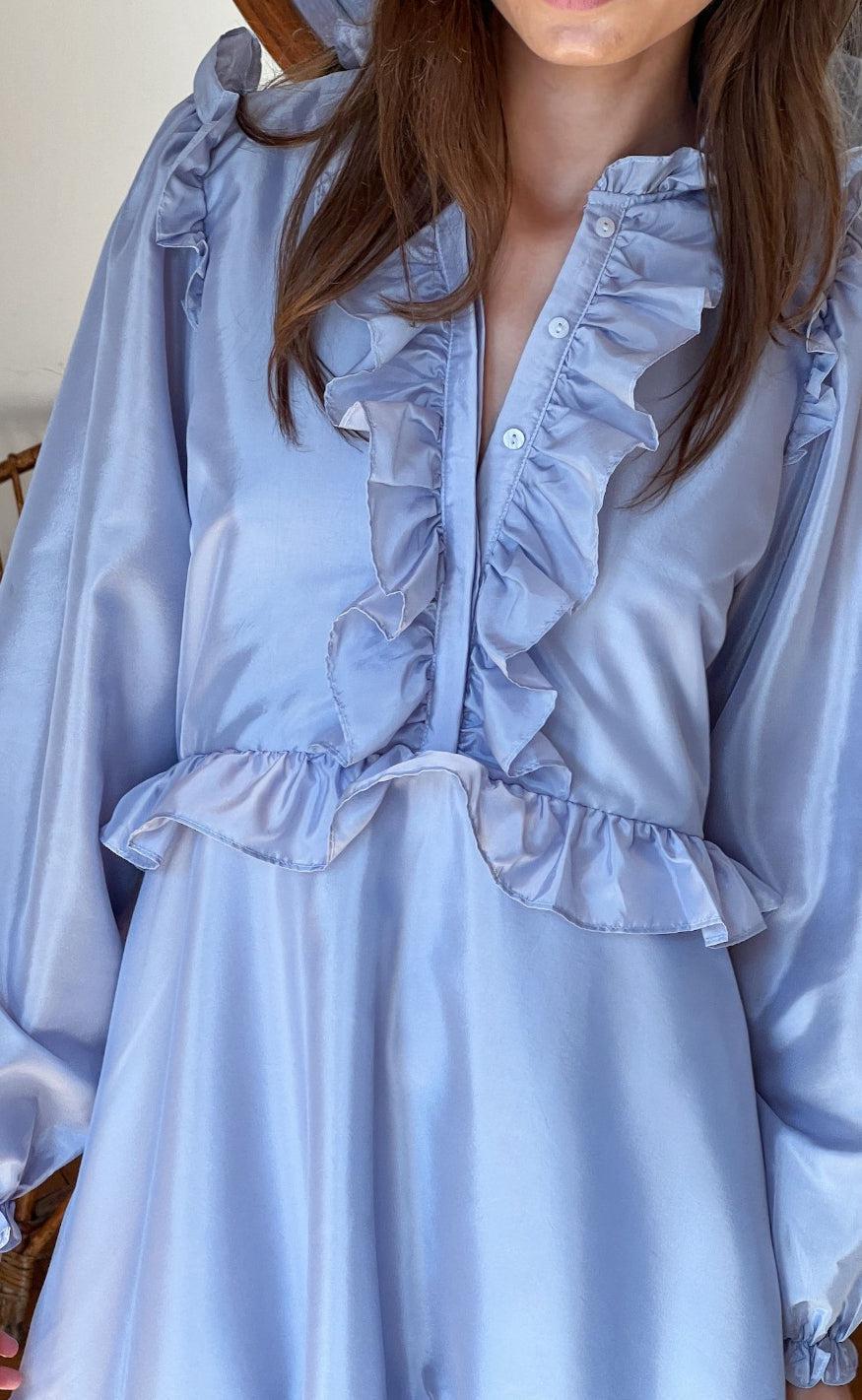 Neo Noir Kjole - Zinka - Light Blue
