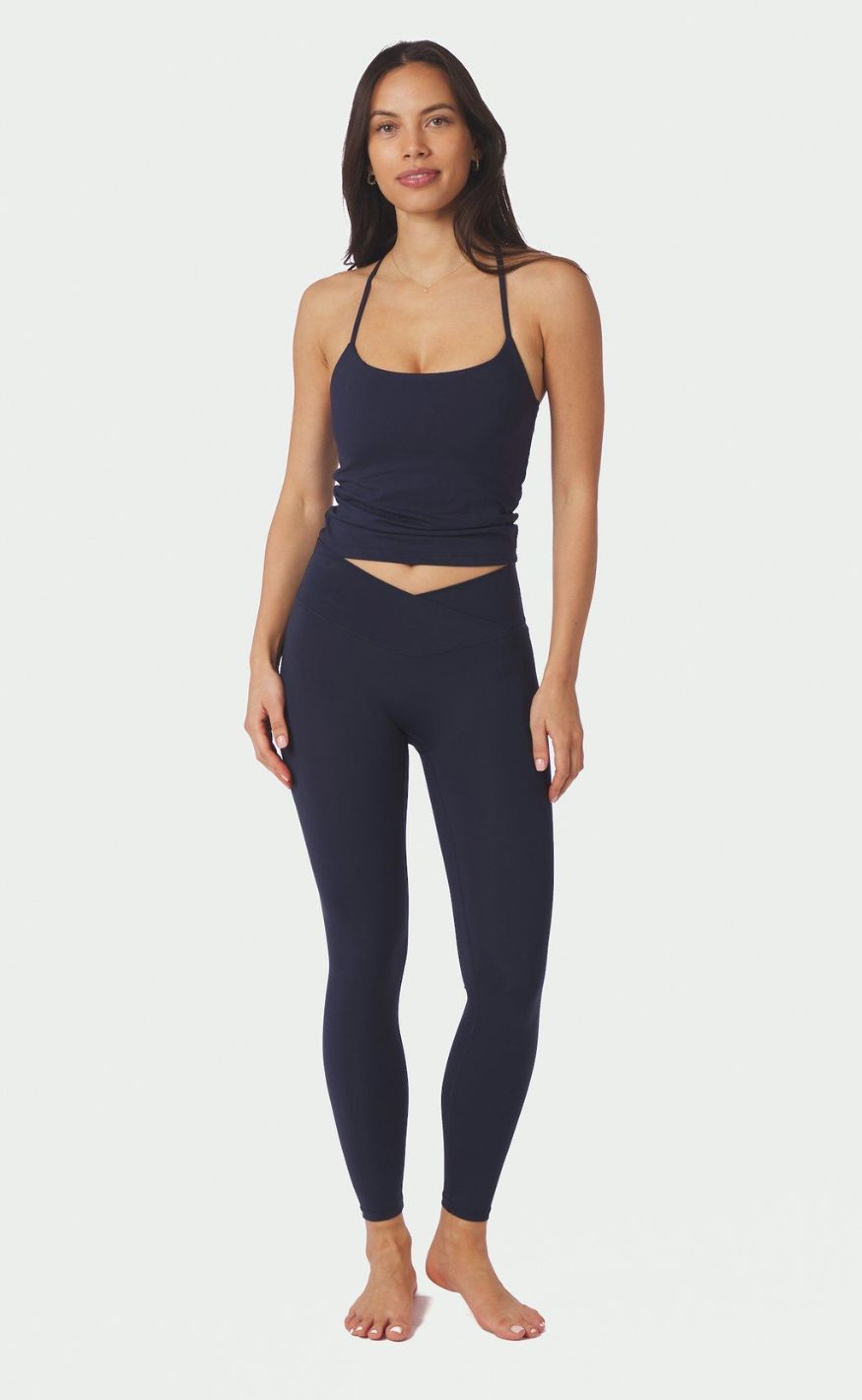 Neo Noir Leggings - Sabina Wrap - Navy
