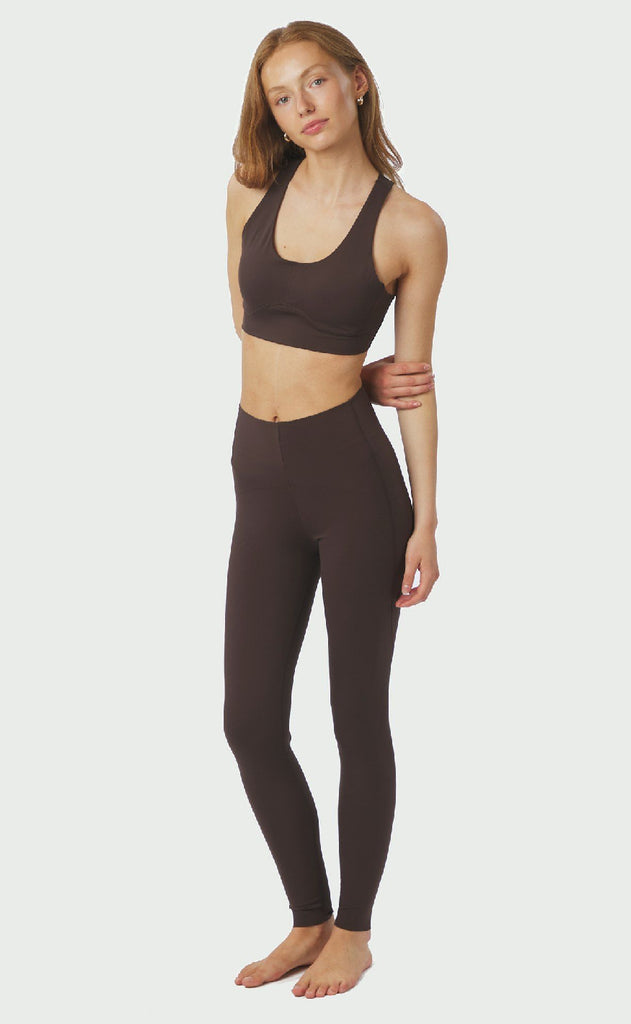 Neo Noir Leggins - Vesta - Chocolate Brown