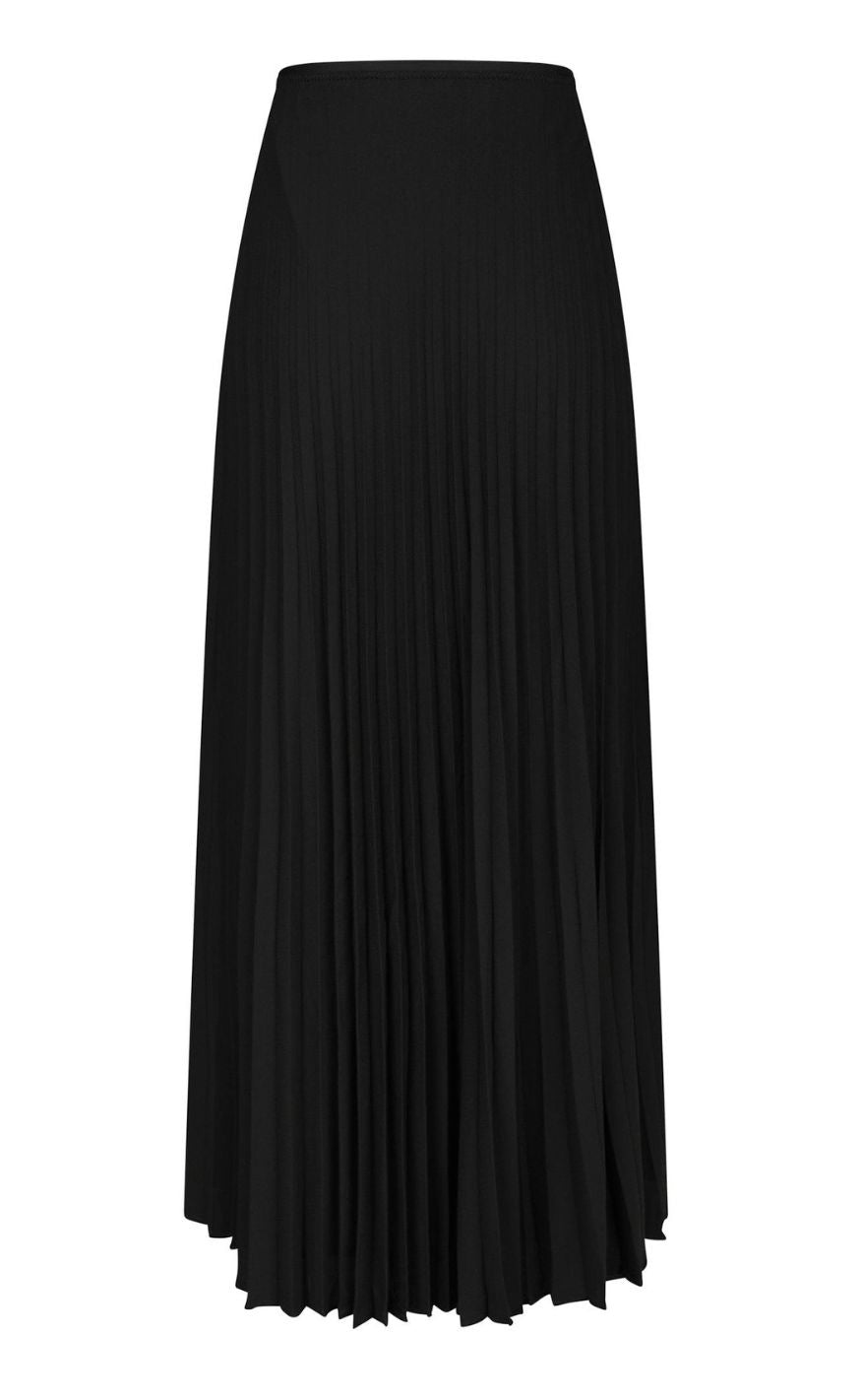 Neo Noir Nederdel - Boni Simple Plisse - Black
