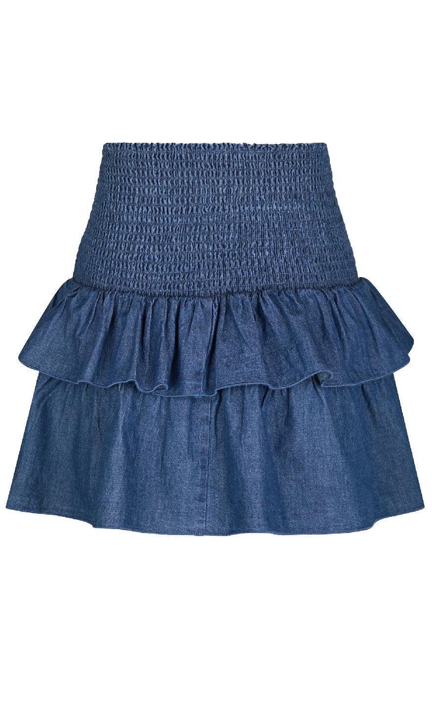 Neo Noir Nederdel - Carin Denim - Blue