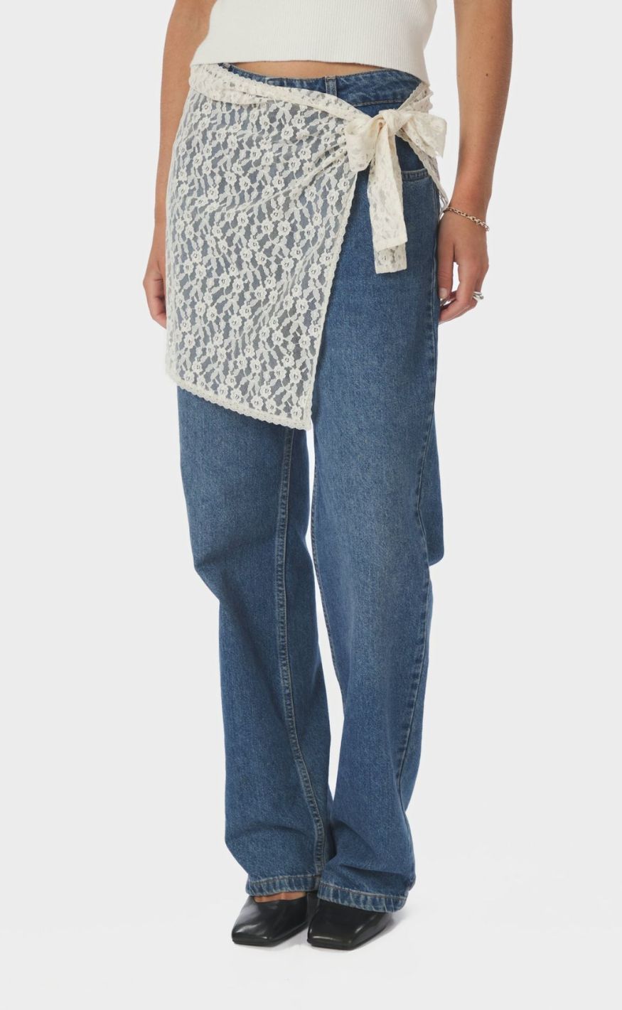 Neo Noir Nederdel - Diffana Wrap - Creme