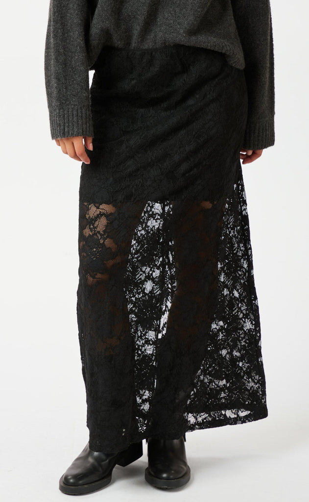 Neo Noir Nederdel - Emmie Lace - Black