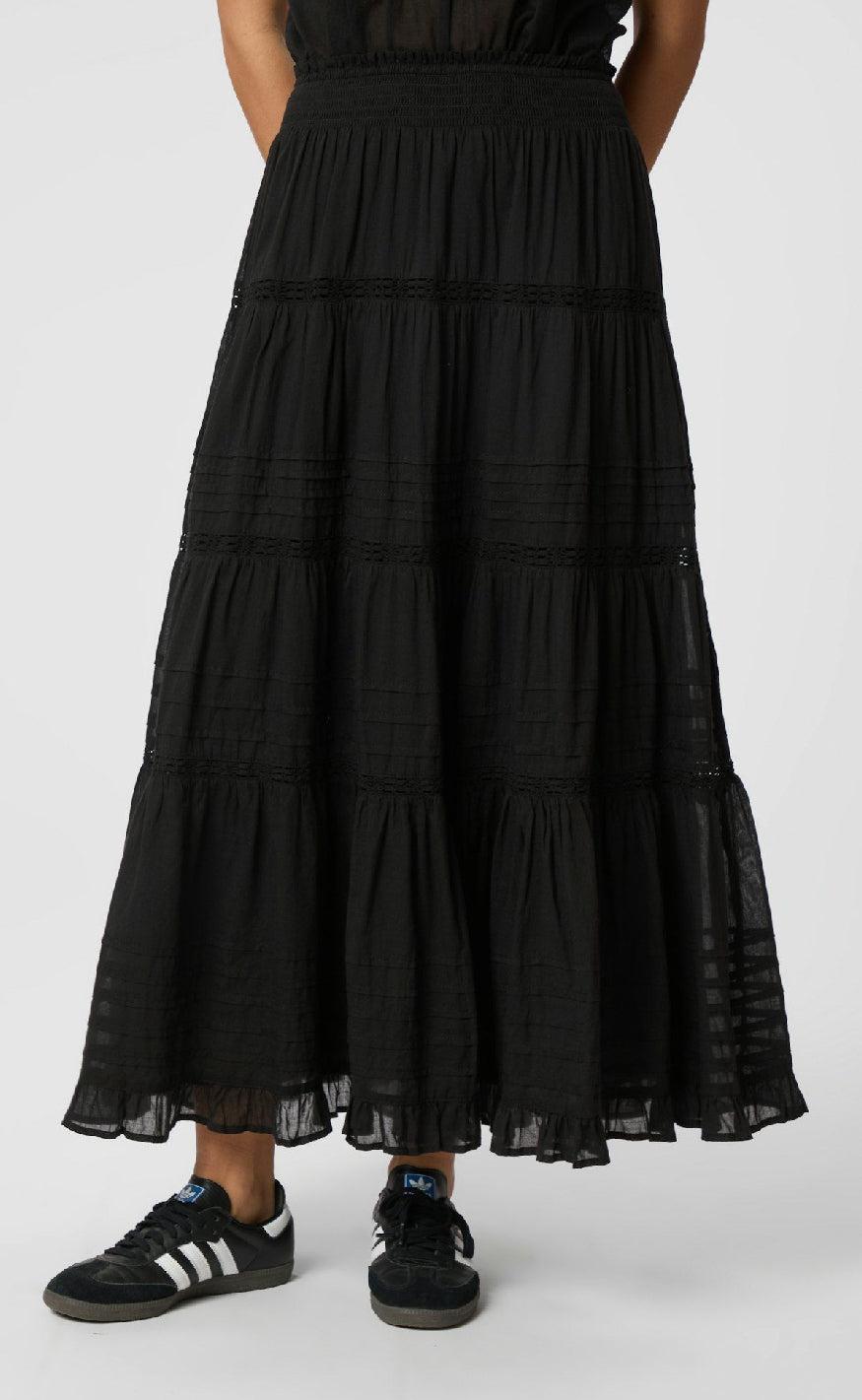 Neo Noir Nederdel - Felicia S Voile - Black