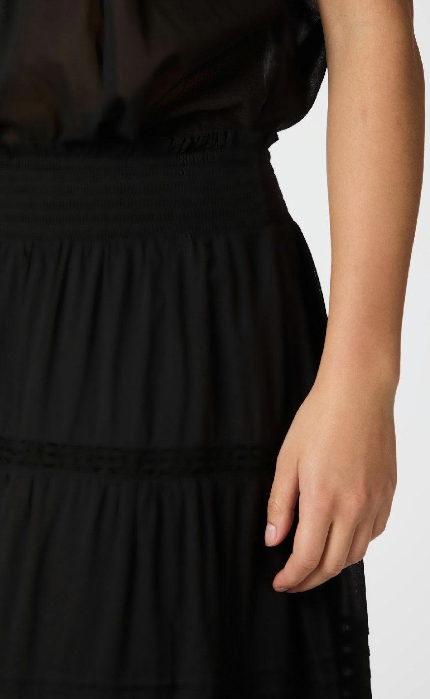 Neo Noir Nederdel - Felicia S Voile - Black