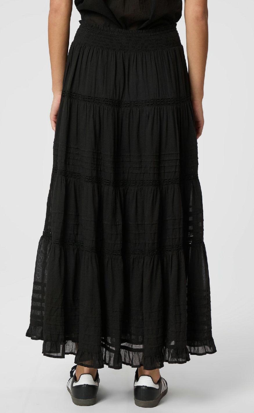 Neo Noir Nederdel - Felicia S Voile - Black