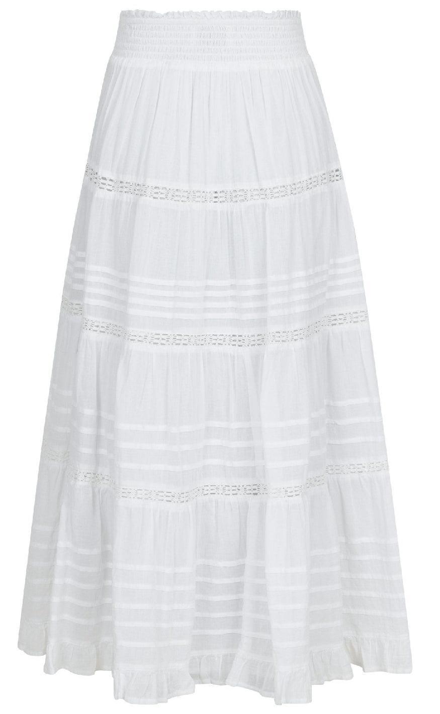 Neo Noir Nederdel - Felicia S Voile - White