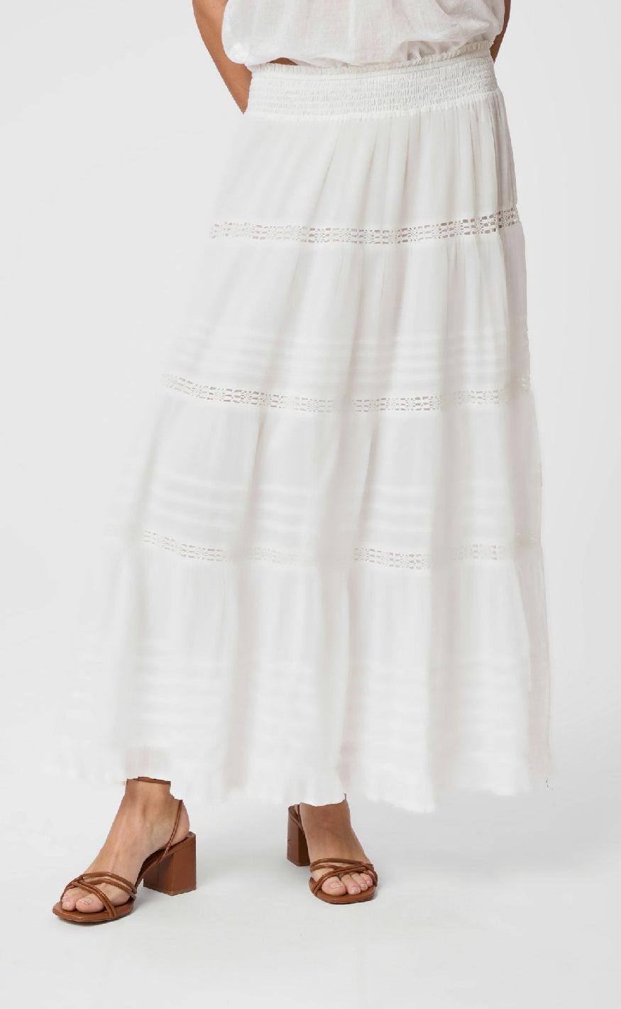 Neo Noir Nederdel - Felicia S Voile - White