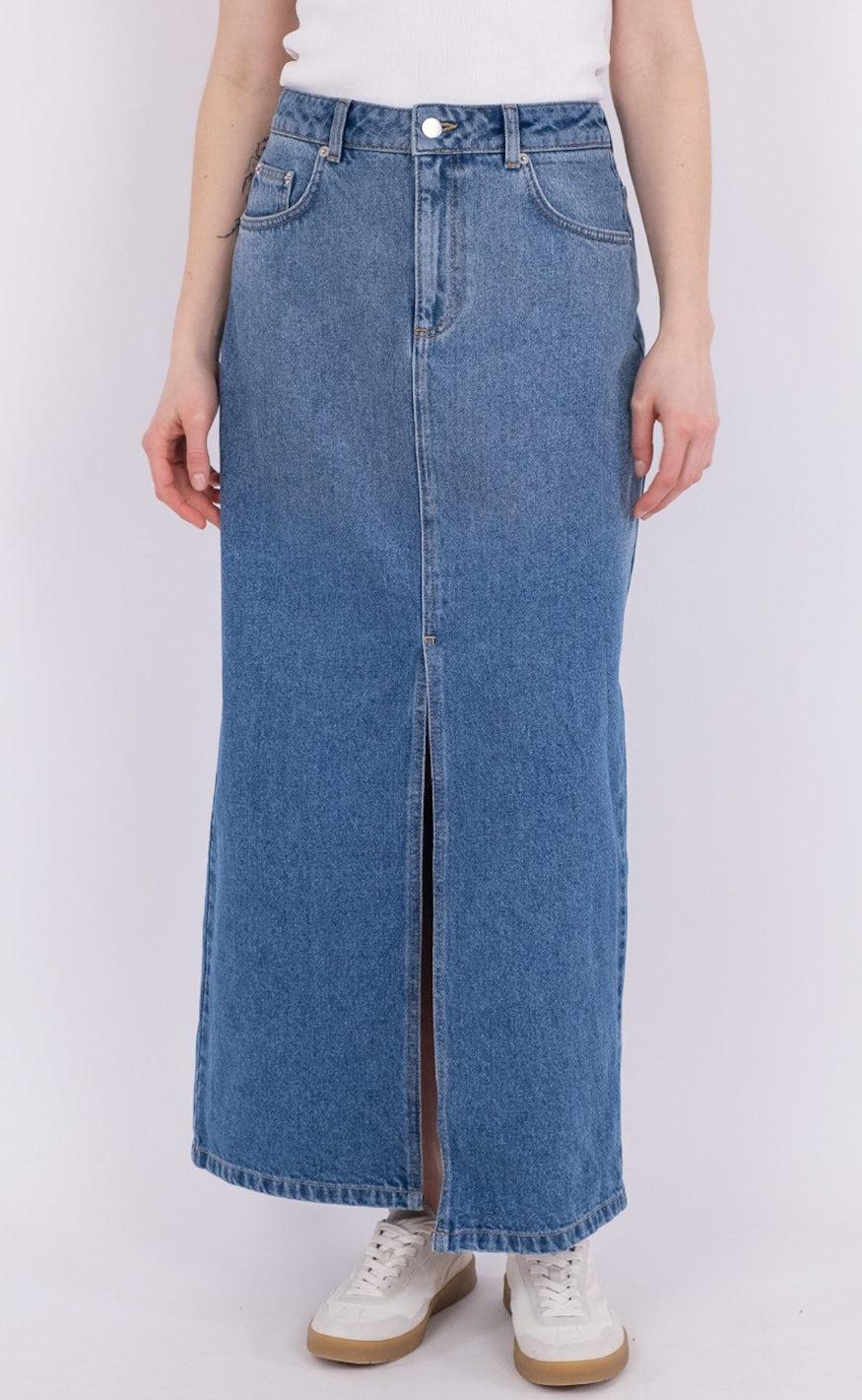 Neo Noir Nederdel - Frankie - Vintage Blue