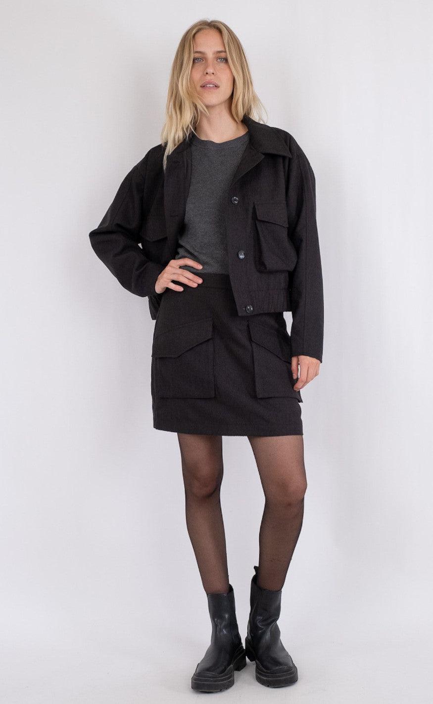 Neo Noir Nederdel - Janet - Black