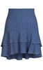 Neo Noir Nederdel  - Kacie Stripe - Blue