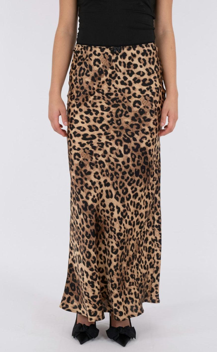 Neo Noir Nederdel - Lola Long - Leopard
