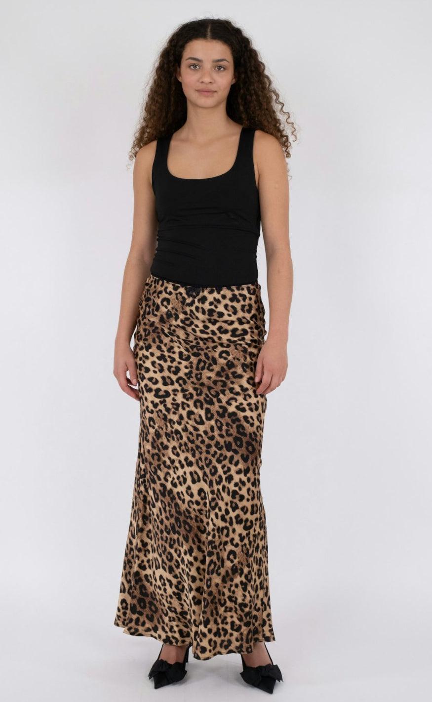Neo Noir Nederdel - Lola Long - Leopard