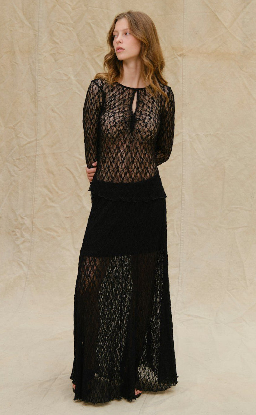 Neo Noir Nederdel - Mariya Lace - Black