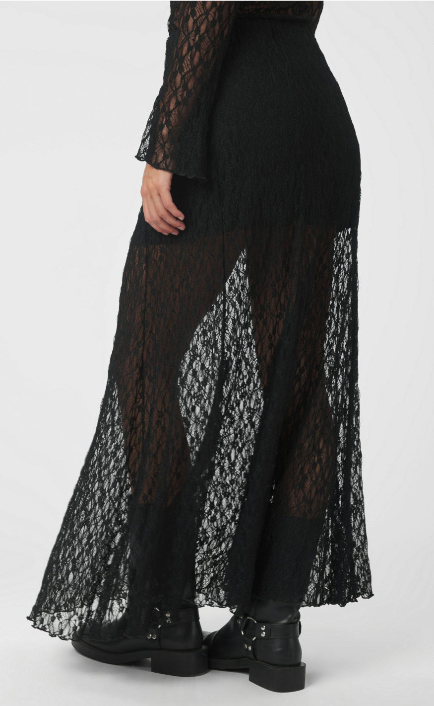 Neo Noir Nederdel - Mariya Lace - Black