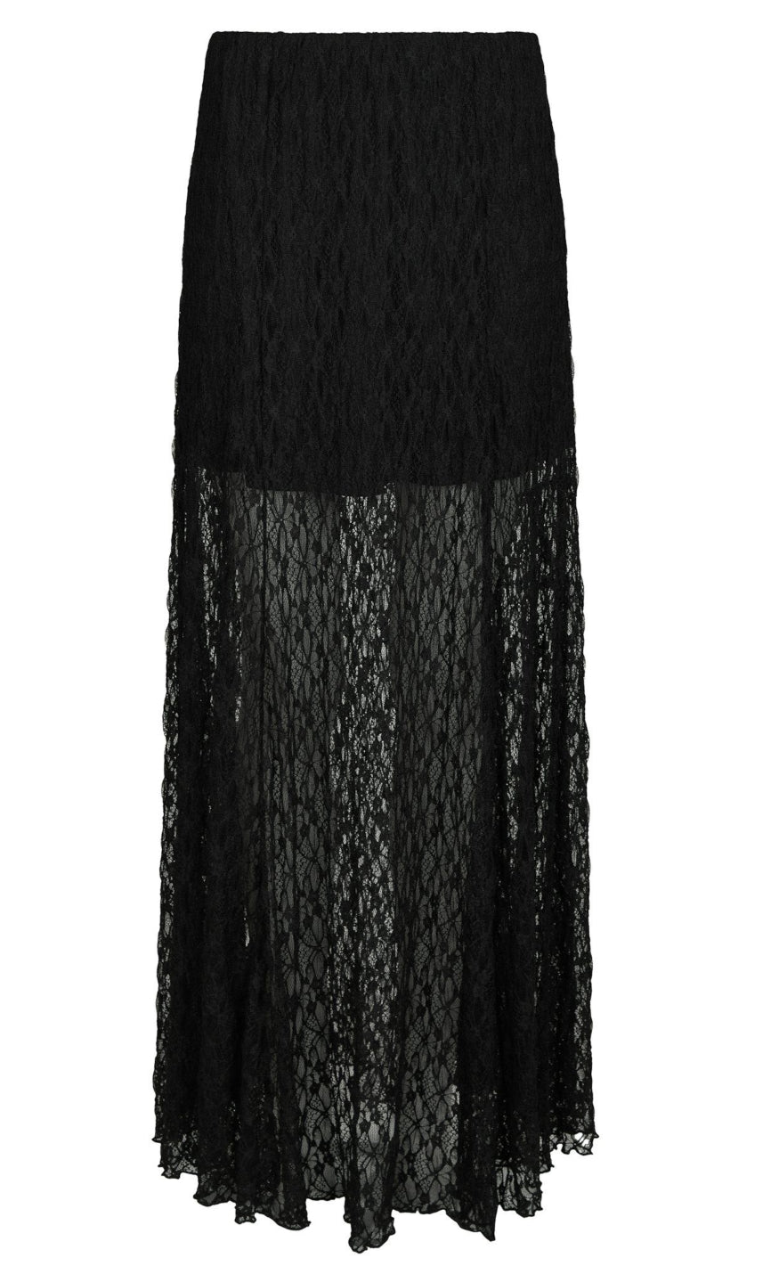 Neo Noir Nederdel - Mariya Lace - Black