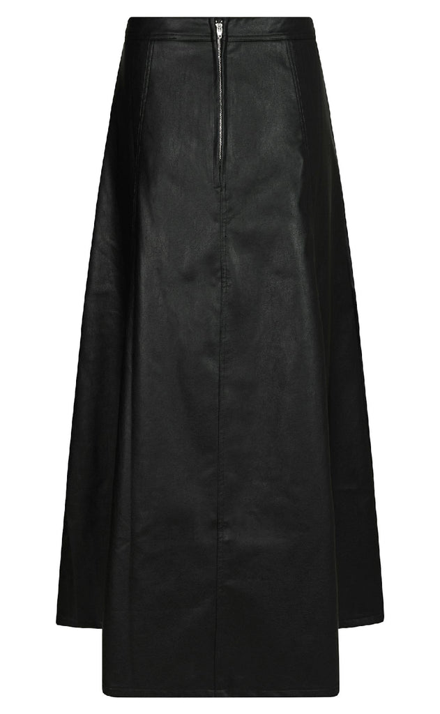 Neo Noir Nederdel - Raya Faux - Black