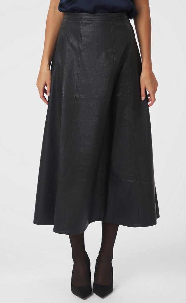 Neo Noir Nederdel - Raya Faux - Black