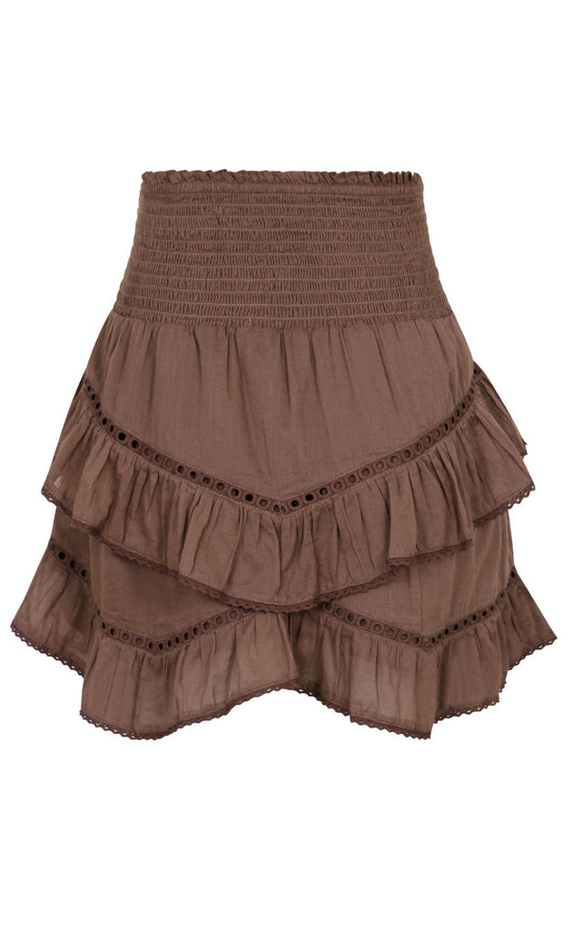 Neo Noir Nederdel - Ricki S Voile - Light Brown