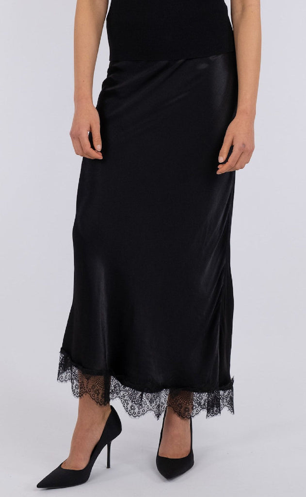 Neo Noir Nederdel - Veroni Lace - Black