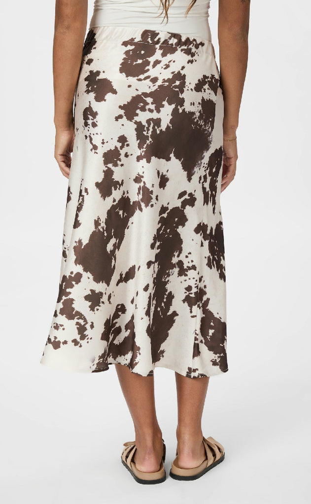Neo Noir Nederdel - Viso Cow Print - Brown