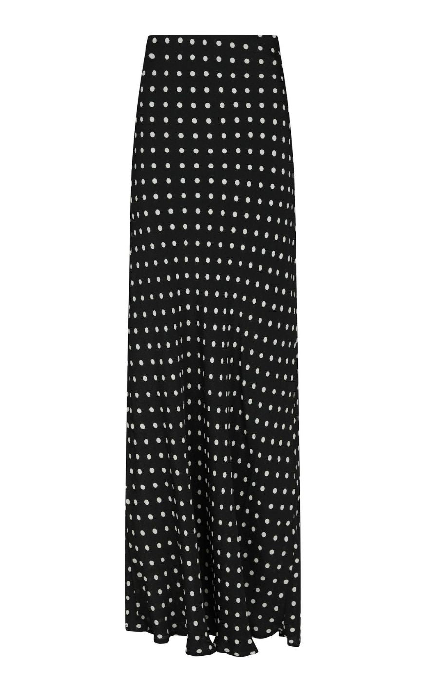 Neo Noir Nederdel - Viso Crepe Dot - Black