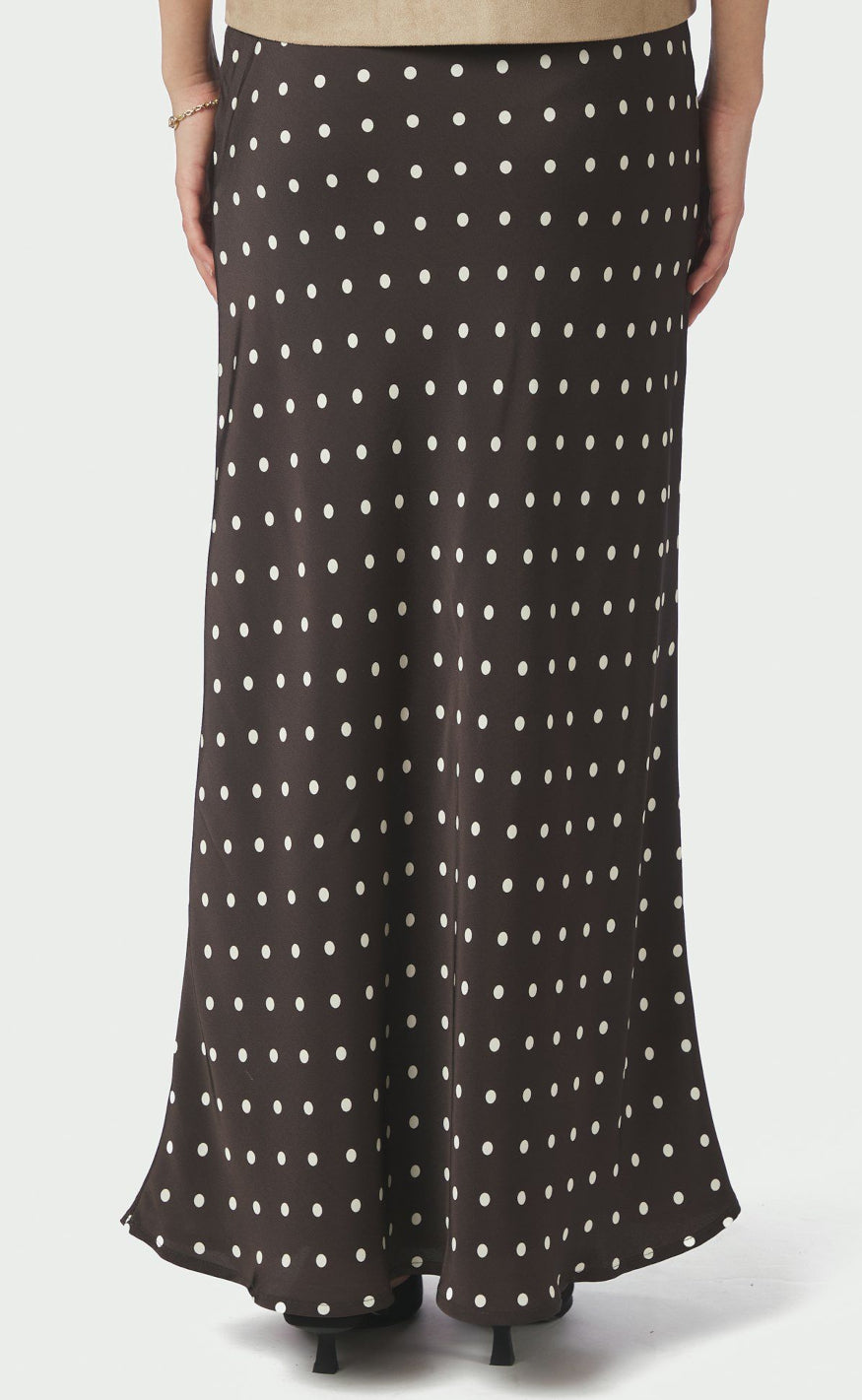 Neo Noir Nederdel - Viso Dot - Dark Brown