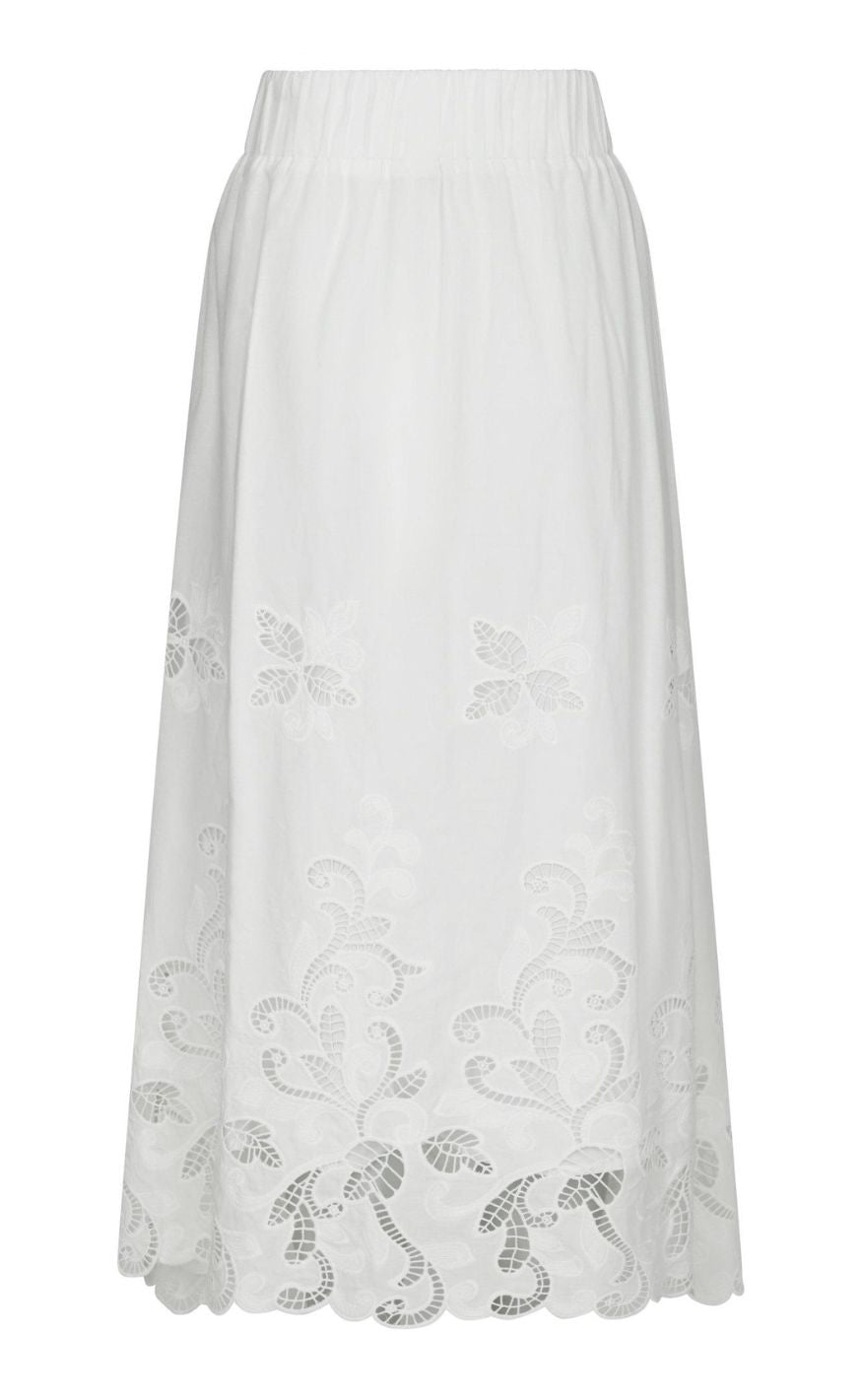 Neo Noir Nederdel - Yara Long - White