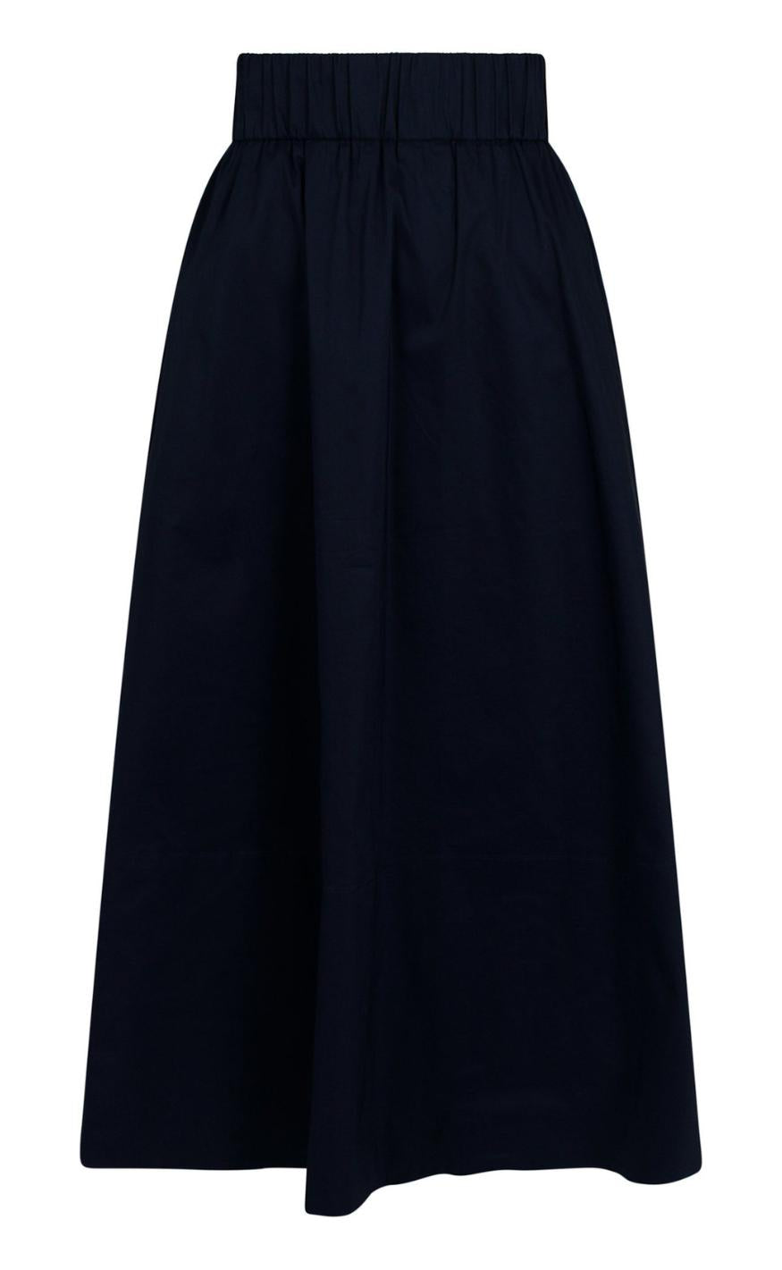 Neo Noir Nederdel - Yara Poplin - Black