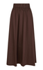 Neo Noir Nederdel - Yara Poplin - Dark Brown