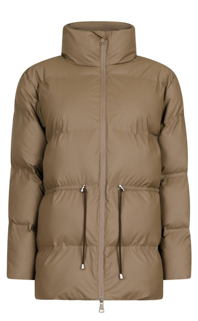 Neo Noir Puffer Jakke - Mayra - Dark Taupe