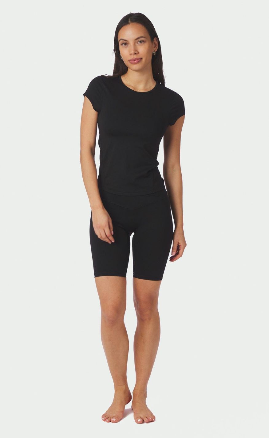 Neo Noir Shorts - Lea Wrap - Black