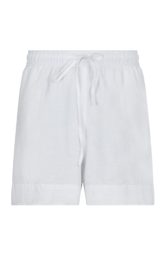 Neo Noir Shorts - Shea Linen - White