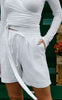 Neo Noir Shorts - Shea Linen - White
