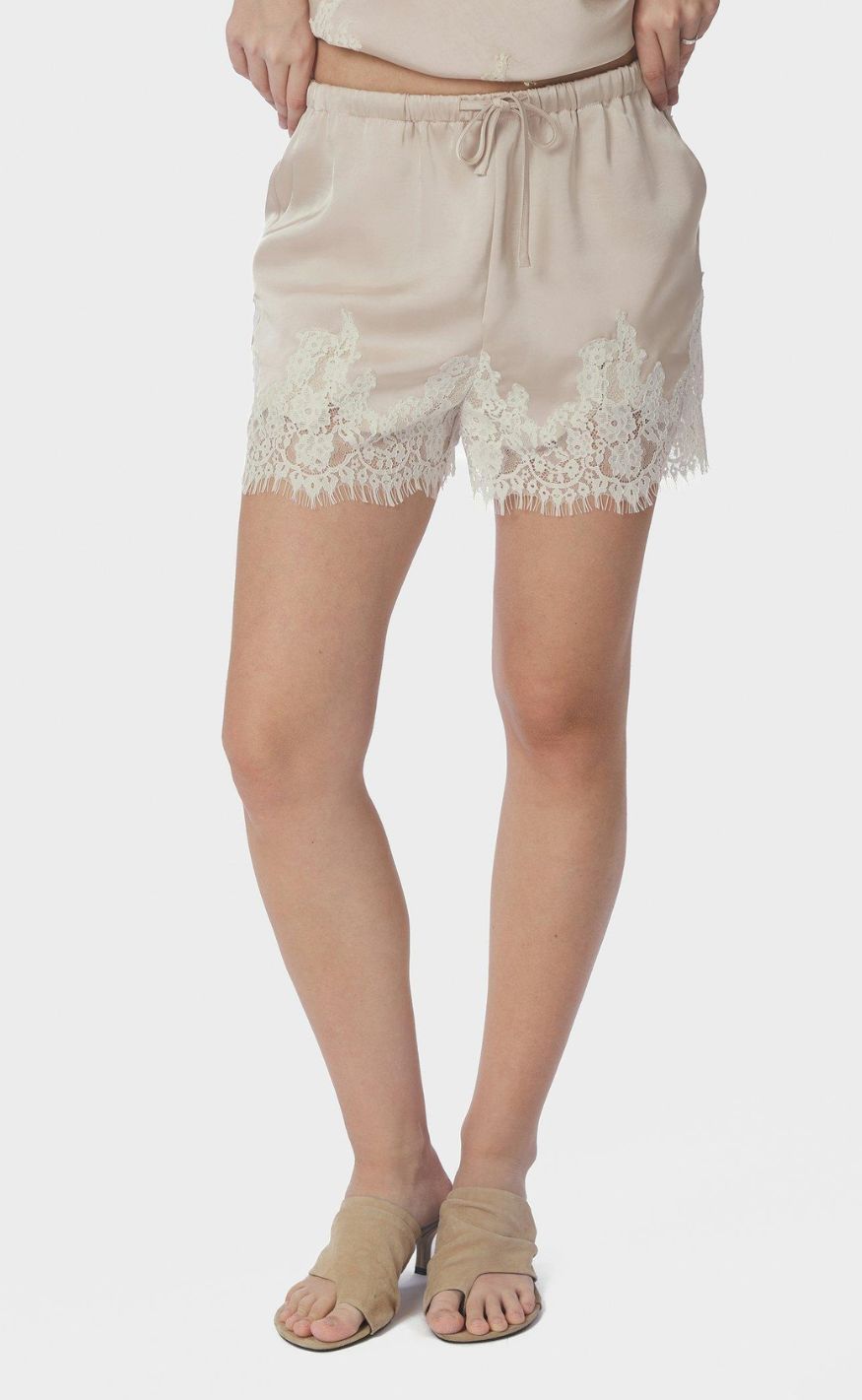 Neo Noir Shorts - Siena Lace - Champagne