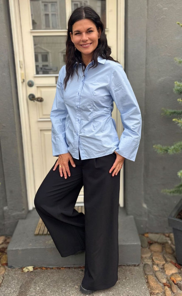 Neo Noir Skjorte - Caroli - Light Blue