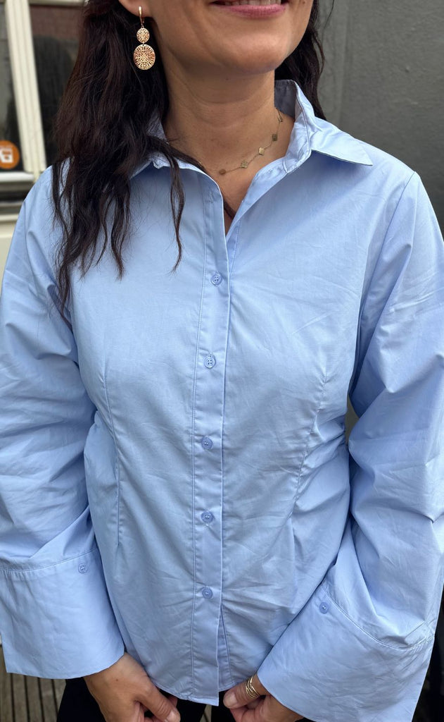 Neo Noir Skjorte - Caroli - Light Blue